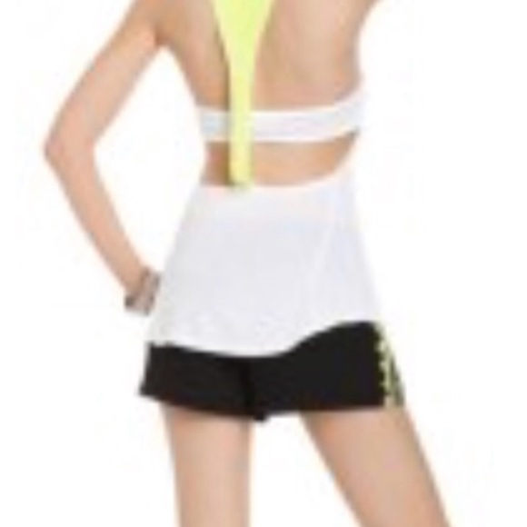 Guess neon yellow sequins detailed tank top size small - Picture 1 of 5
